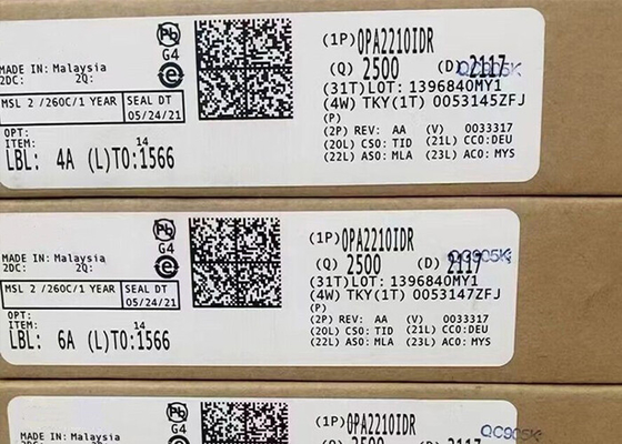 নিম্ন শক্তি OPA2210IDR 36V অপারেশনাল এম্প্লিফায়ার IC 8-SOIC ইন্টিগ্রেটেড সার্কিট চিপ
