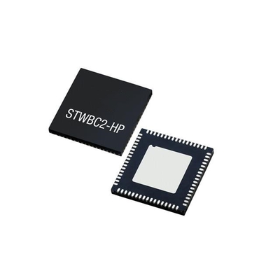 ইন্টিগ্রেটেড সার্কিট চিপ STWBC2-HP 4.1V থেকে 24V ওয়্যারলেস পাওয়ার ট্রান্সমিটার QFN68