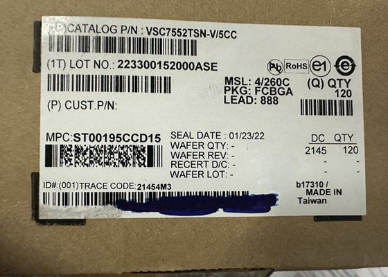 ইথারনেট আইসি VSC7552TSN-V/5CC টেলিকম আইসি ইথারনেট সুইচ 888-FCBGA