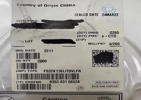 মাইক্রোকন্ট্রোলার MCU FS32K116LIT0VLFR 48MHz ARM Cortex-M0+ S32K মাইক্রোকন্ট্রোলার IC 48-LQFP