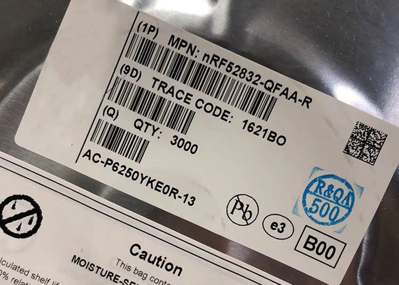 মাল্টিপ্রটোকল আরএফ সিস্টেম অন চিপ NRF52832-QFAA-R NRF52832 BT স্মার্ট 2.4GHz SoC