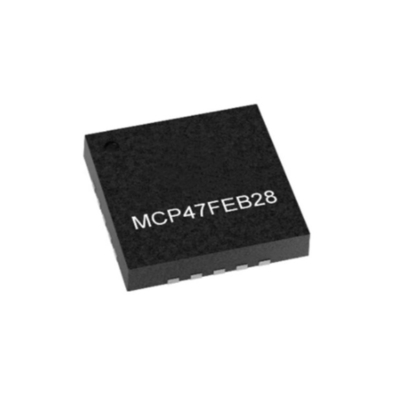 ইন্টিগ্রেটেড সার্কিট চিপ MCP47FEB28-E/MQ EEPROM এবং I2C ইন্টারফেসের সাথে 12-বিট DAC