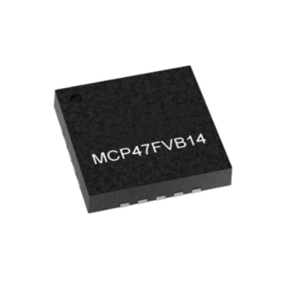 ইন্টিগ্রেটেড সার্কিট চিপ MCP47FVB14-E/MQ 10-বিট ডিজিটাল টু অ্যানালগ কনভার্টার QFN-20