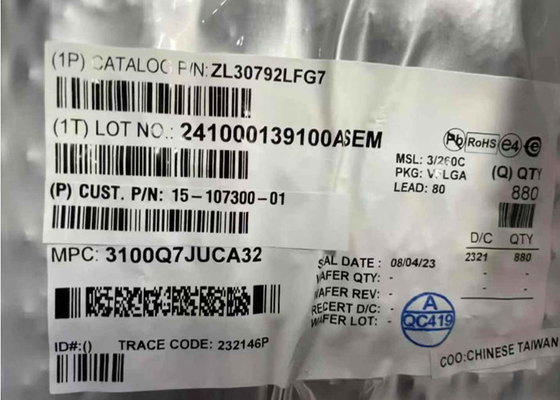 ZL30792LF ইথারনেট আইসি আইইইই 1588 এবং সিঙ্ক্রোন ইথারনেট প্যাকেট ক্লক নেটওয়ার্ক সিঙ্ক্রোনাইজার