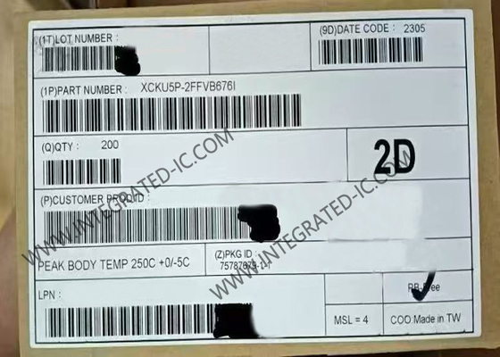 ফিল্ড প্রোগ্রামযোগ্য গেট অ্যারে XCKU5P-2FFVB676I FPGA প্রোগ্রামযোগ্য লজিক আইসি FBGA-676