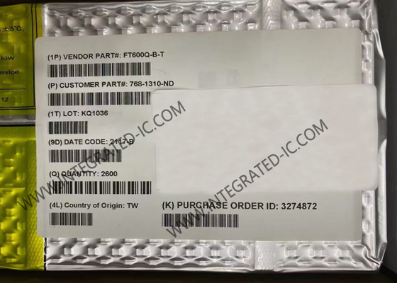 ইন্টিগ্রেটেড সার্কিট চিপ FT600Q-B-T 1.65V থেকে 3.6V QFN56 ইউএসবি ব্রিজ কন্ট্রোলার