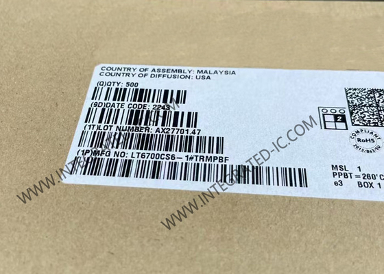 LT6700CS6-1 ইন্টিগ্রেটেড সার্কিট চিপ মাইক্রো পাওয়ার লো ভোল্টেজ ডুয়াল তুলনাকারী 400mV রেফারেন্স সহ