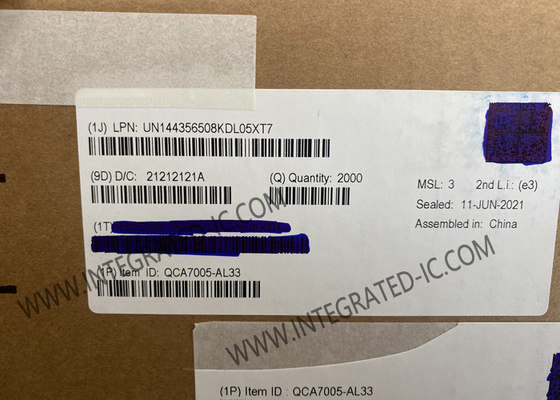 QCA7005-AL33 আইওটি চিপ পাওয়ারলাইন যোগাযোগ এবং হোমপ্লাগ সবুজ PHY QFN-68