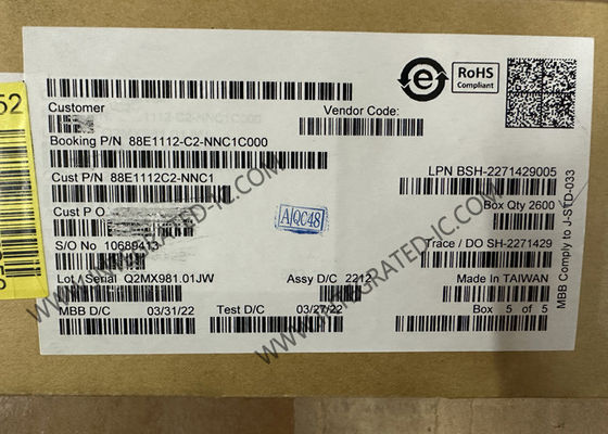 ইথারনেট IC 88E1112-C2-NNC1C000 ইন্টিগ্রেটেড 10/100/1000 গিগাবিট ইথারনেট ট্রান্সিভার