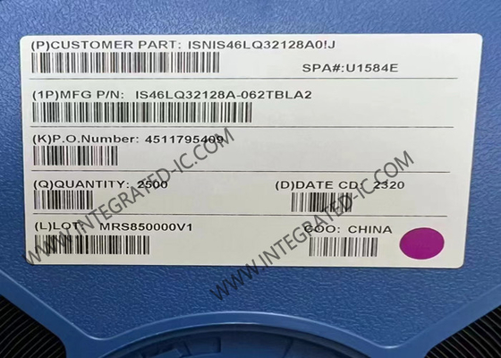 মেমরি আইসি চিপ IS46LQ32128A-062TBLA2 4Gbit 1.6GHz 3.5ns SDRAM মোবাইল মেমরি আইসি