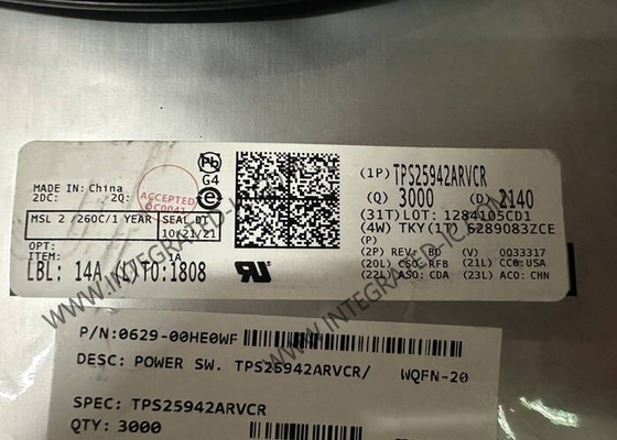 TPS25942ARVCR ইন্টিগ্রেটেড সার্কিট চিপ 5A ইলেকট্রনিক ফিউজ WQFN-20 eFuse পাওয়ার MUX