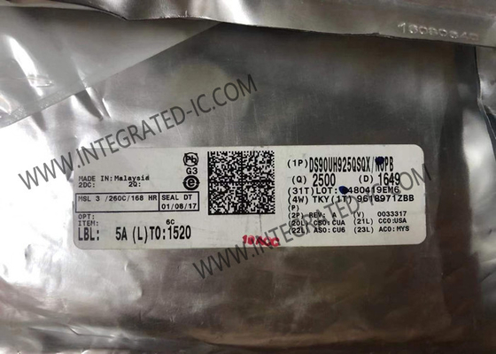 DS90UH925QSQX ইন্টিগ্রেটেড সার্কিট চিপ 24-বিট রঙিন এফপিডি-লিঙ্ক III সিরিয়ালাইজার HDCP সহ
