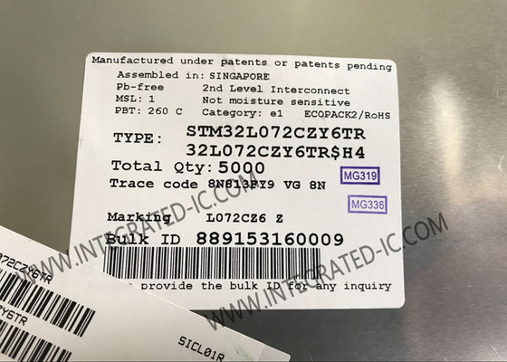 STM32L072CZY6TR মাইক্রোকন্ট্রোলার এমসিইউ অতি-নিম্ন-পাওয়ার আর্ম কর্টেক্স-এম0+ 32MHz 32-বিট এমসিইউ