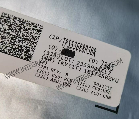 ইন্টিগ্রেটেড সার্কিট চিপ TPS53688RSBR ডুয়াল-চ্যানেল 8-ফেজ বক কন্ট্রোলার QFN-40