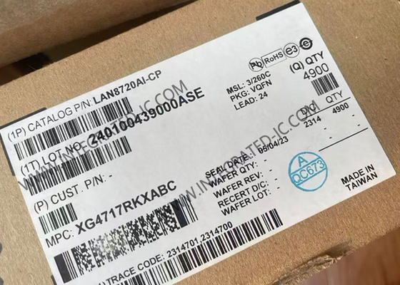 LAN8720AI-CP ইথারনেট আইসি ইথারনেট ফিজিক্যাল লেয়ার ট্রান্সিভার QFN-24 ইথারনেট PHYs