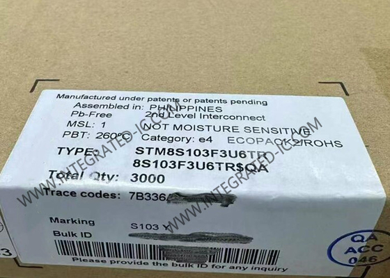 STM8S103F3U6TR মাইক্রোকন্ট্রোলার MCU 8-বিট মাইক্রোকন্ট্রোলার IC 16MHz এমবিডেড MCU
