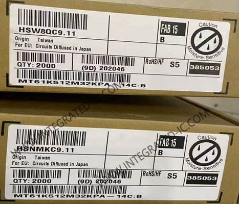 MT61K512M32KPA-14C:B মেমরি আইসি চিপ GDDR6 SGRAM মেমরি 16Gbit ডায়নামিক র্যান্ডম অ্যাক্সেস মেমরি