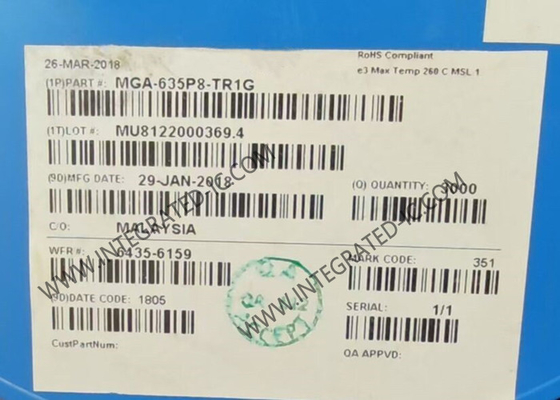 MGA-635P8-TR1G ওয়্যারলেস কমিউনিকেশন মডিউল অতি নিম্ন গোলমাল উচ্চ রৈখিকতা নিম্ন গোলমাল পরিবর্ধক