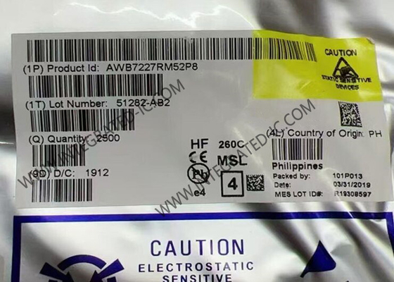 AWB7227RM52P8 ওয়্যারলেস কমিউনিকেশন মডিউল 4.5V ছোট সেল পাওয়ার এম্প্লিফায়ার মডিউল