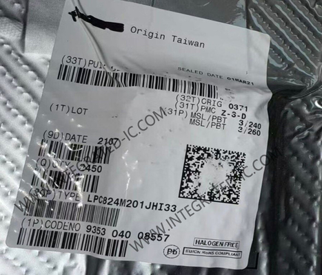 LPC824M201JHI33 মাইক্রোকন্ট্রোলার MCU 30MHz 32-বিট একক-কোর মাইক্রোকন্ট্রোলার HVQFN-33