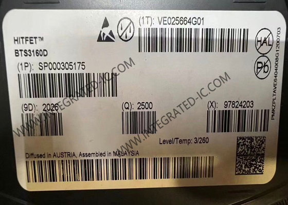 BTS3160D ইন্টিগ্রেটেড সার্কিট চিপ 10Ω স্মার্ট লো-সাইড পাওয়ার সুইচ আইসি TO-252-5