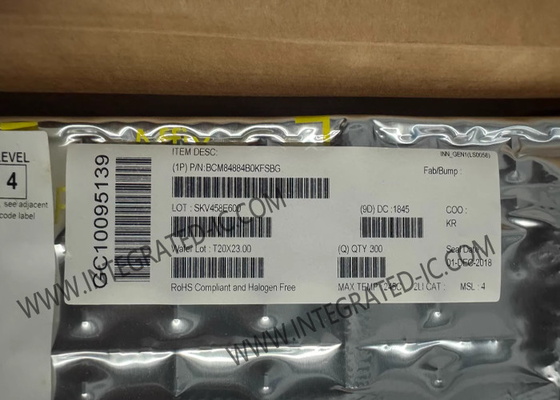 BCM84884B0KFSBG ইথারনেট আইসি কোয়াড-পোর্ট ইথারনেট সিএমওএস ট্রান্সিভার বিজিএ প্যাকেজ