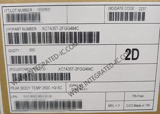 ফিল্ড প্রোগ্রামযোগ্য গেট অ্যারে XC7A35T-2FGG484C 6.6 গিগাবাইট / সেকেন্ড আর্টিক্স -7 ফিল্ড প্রোগ্রামযোগ্য গেট অ্যারে আইসি 484-বিবিজিএ সারফেস মাউন্ট
