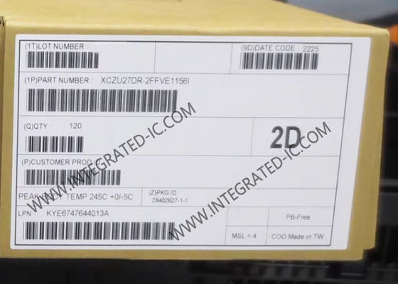 এআই প্রসেসর চিপ XCZU27DR-2FFVE1156I Zynq UltraScale+ RFSoC Gen 1 অ্যাডাপ্টিভ SoC FBGA-1156