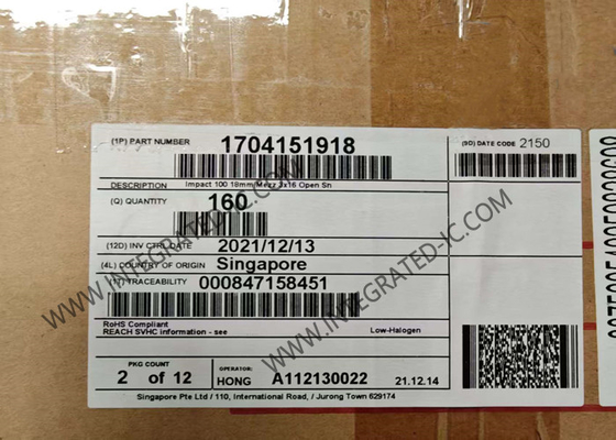 1704151918 সংযোগকারী Backplane সংযোগকারী 144POS উচ্চ গতির মডুলার সংযোগকারী