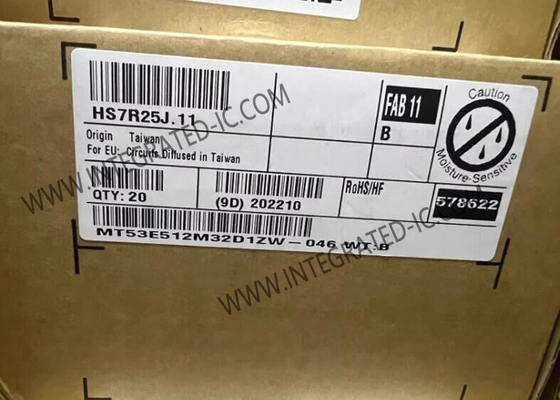 MT53E512M32D1ZW-046 WT:B মেমরি আইসি চিপ 16Gbit ডায়নামিক র্যান্ডম অ্যাক্সেস মেমরি আইসি