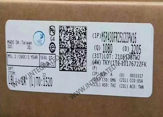 MSP430FR2512IPW16 মাইক্রোকন্ট্রোলার MCU ক্যাপাসিটিভ টাচ সেন্সিং মিশ্র সংকেত মাইক্রোকন্ট্রোলার