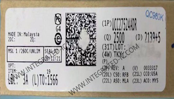 UCC27524ADR ইন্টিগ্রেটেড সার্কিট চিপ হাই-স্পিড লো-সাইড গেট ড্রাইভার নেতিবাচক ইনপুট ভোল্টেজ ক্ষমতা সহ