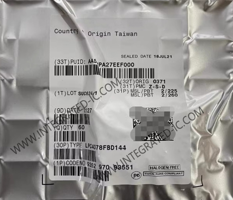 LPC4078FBD144 মাইক্রোকন্ট্রোলার MCU 120MHz 32-বিট মাইক্রোকন্ট্রোলার IC LQFP144 এমবেডেড MCU