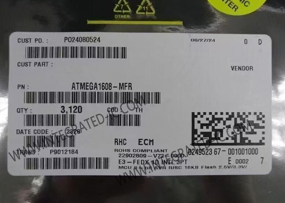 ATMEGA1608-MFR মাইক্রোকন্ট্রোলার MCU 20MHz 8-বিট AVR কোর মাইক্রোকন্ট্রোলার VQFN-32