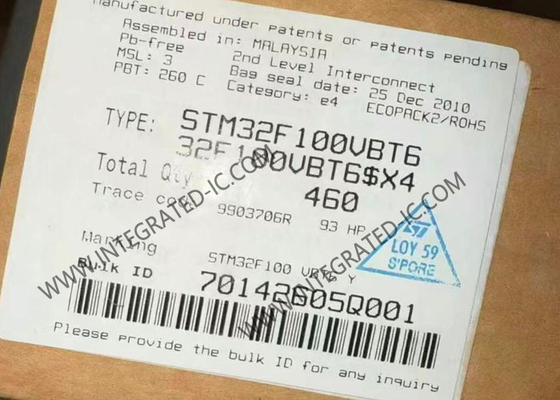 STM32F100VBT6 মাইক্রোকন্ট্রোলার MCU উচ্চ পারফরম্যান্স 32-বিট একক কোর মাইক্রোকন্ট্রোলার আইসি