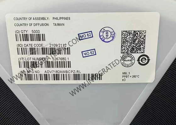 ADV7182AWBCPZ ইন্টিগ্রেটেড সার্কিট চিপ ডিফারেনশিয়াল ইনপুট সহ 10-বিট এসডিটিভি ভিডিও ডিকোডার
