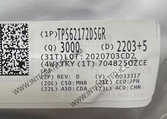 TPS62172DSGR ইন্টিগ্রেটেড সার্কিট চিপ 3V থেকে 17V 0.5A স্টেপ-ডাউন কনভার্টার ডিসিএস-কন্ট্রোলTM সহ