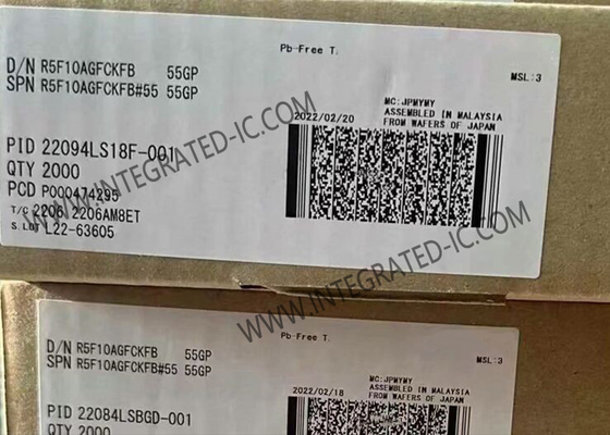 R5F10AGFCKFB মাইক্রোকন্ট্রোলার MCU 16-বিট সিঙ্গল চিপ মাইক্রোকন্ট্রোলার LQFP48 RL78 MCU