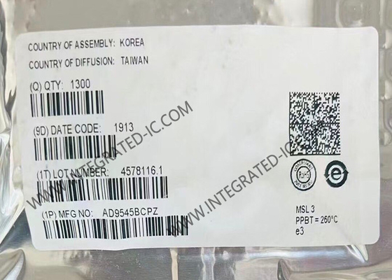 ইন্টিগ্রেটেড সার্কিট চিপ AD9545BCPZ 813mW সিঙ্ক্রোনাইজার এবং অভিযোজিত ঘড়ি অনুবাদক