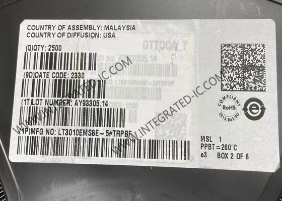 LT3010EMS8E-5 ইন্টিগ্রেটেড সার্কিট চিপ 50mA 3V থেকে 80V নিম্ন ড্রপআউট মাইক্রোপাওয়ার লিনিয়ার নিয়ন্ত্রক