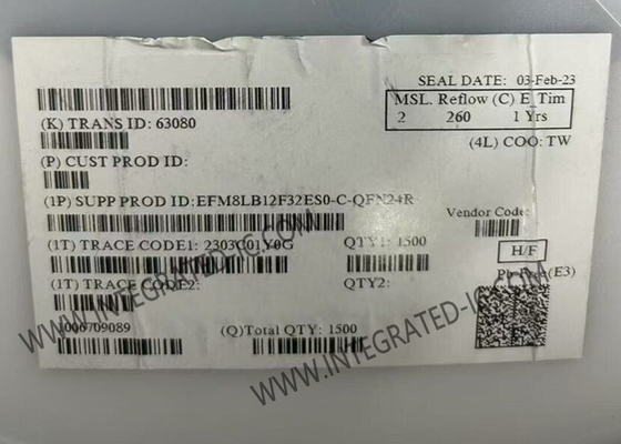 EFM8LB12F32ES0-C-QFN24R মাইক্রোকন্ট্রোলার MCU 8-বিট 72MHz 32KB ফ্ল্যাশ মাইক্রোকন্ট্রোলার IC 24-QFN প্যাকেজ