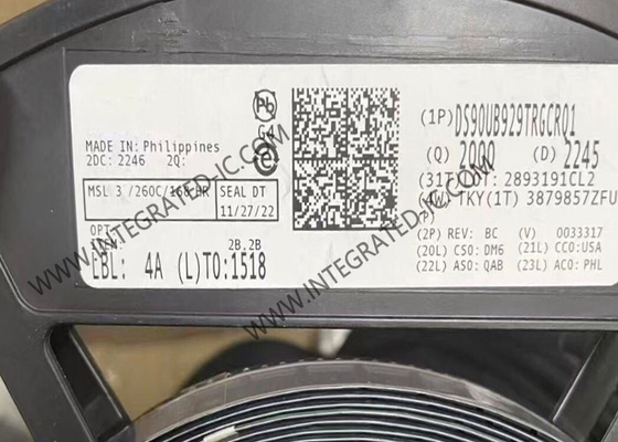 DS90UB929TRGCRQ1 ইন্টিগ্রেটেড সার্কিট চিপ 5.95Gbps FPD লিঙ্ক III ব্রিজ সিরিয়ালাইজার VQFN64
