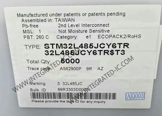 STM32L485JCY6TR মাইক্রোকন্ট্রোলার এমসিইউ এআরএম কর্টেক্স-এম 4 কোর ভিত্তিক উচ্চ-কার্যকারিতা 32-বিট মাইক্রোকন্ট্রোলার