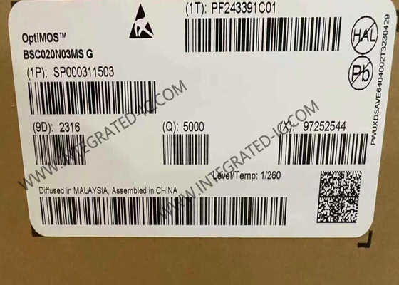 BSC020N03MSG ইন্টিগ্রেটেড সার্কিট চিপ 30V অপটিমোস এন-চ্যানেল পাওয়ার MOSFET ট্রানজিস্টর