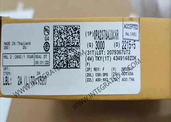 OPA2378AIDCNR ইন্টিগ্রেটেড সার্কিট চিপ ডুয়াল কম গোলমাল 900KHz যথার্থ অপারেশনাল এম্প্লিফায়ার