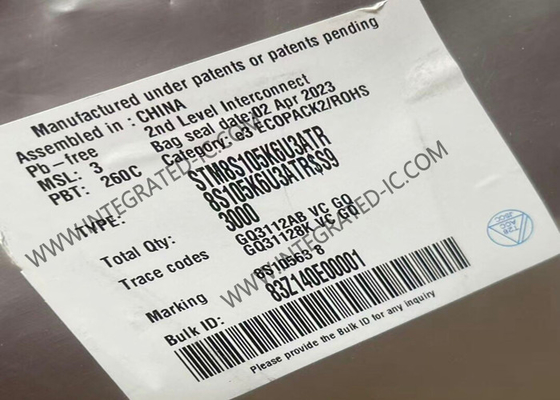 STM8S105K6U3ATR মাইক্রোকন্ট্রোলার MCU 16MHz মেইনস্ট্রিম অ্যাক্সেস লাইন 8-বিট STM8S MCU 32-UFQFN