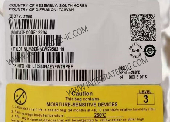 ইন্টিগ্রেটেড সার্কিট চিপ LTC3309AEV 6A 5V কম গোলমাল একক বাক রূপান্তরকারী