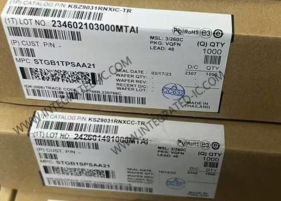 ইথারনেট আইসি KSZ9031RNXIC RGMII ইন্টারফেস QFN-48 সহ গিগাবিট ইথারনেট ট্রান্সিভার