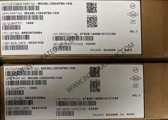 MX25L12833FMI-10G Memory IC Chip 128Mbit Serial NOR Flash Memory SOP16 CMOS MXSMIO Memory
