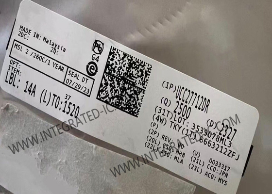 UCC27712DR ইন্টিগ্রেটেড সার্কিট চিপ 620V ইন্টারলক সহ অর্ধ ব্রিজ ড্রাইভার